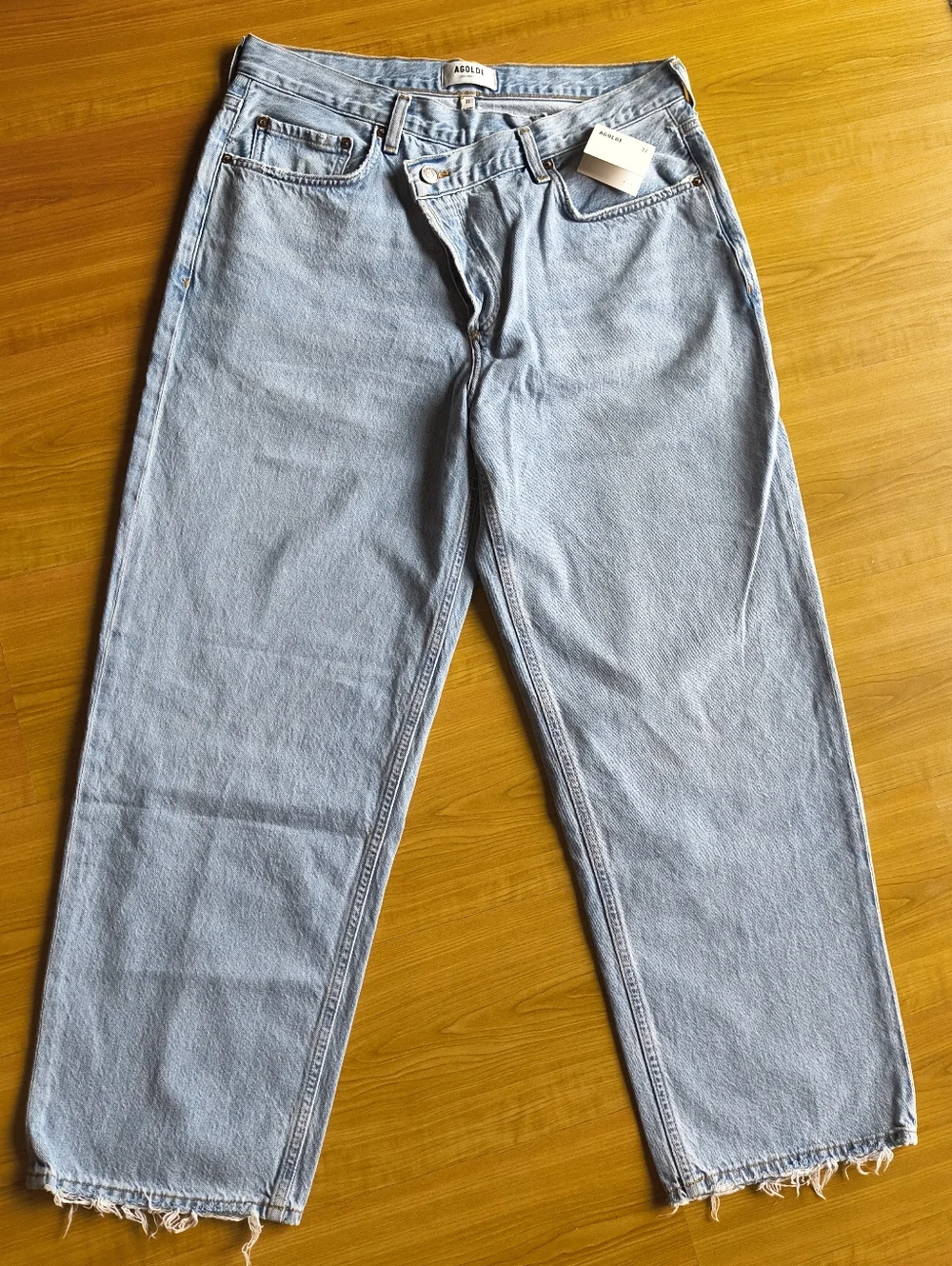 Agolde Criss Cross Upsized Jean in Wired Size 31 - Picture 3 of 13